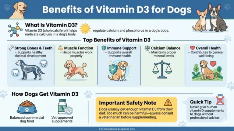 Infographic summarizing a personal checklist for evaluating a dog supplement