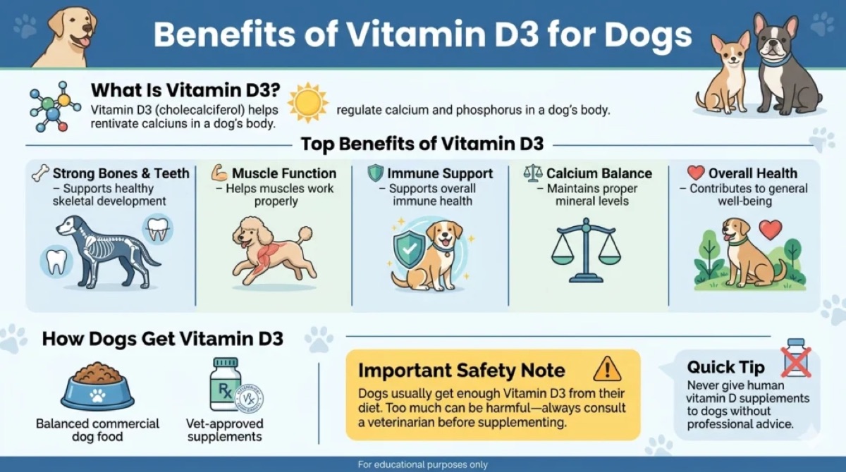 Infographic summarizing a personal checklist for evaluating a dog supplement