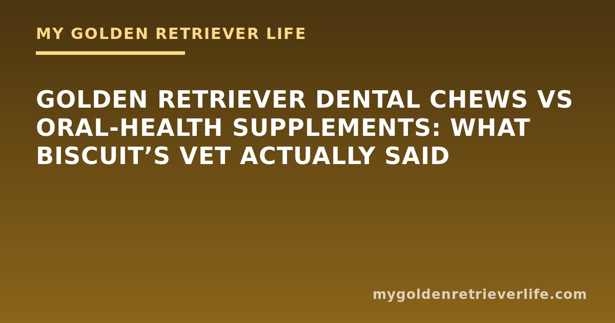 Golden Retriever Dental Chews vs Oral-Health Supplements: What Biscuit’s Vet Actually Said