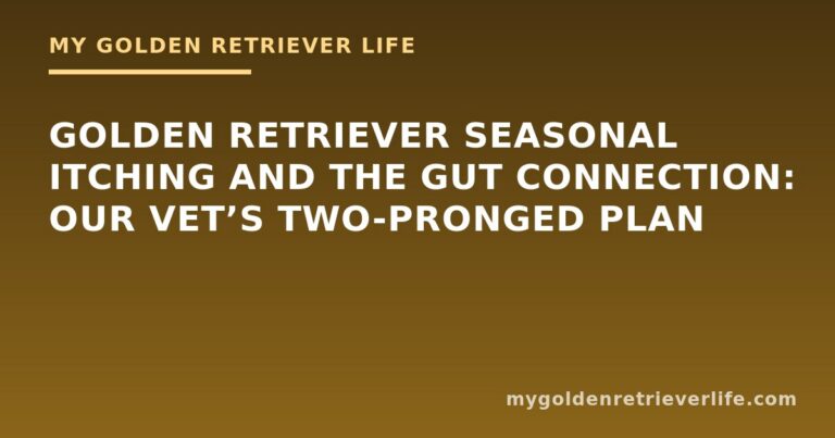 Golden Retriever Seasonal Itching and the Gut Connection: Our Vet’s Two-Pronged Plan